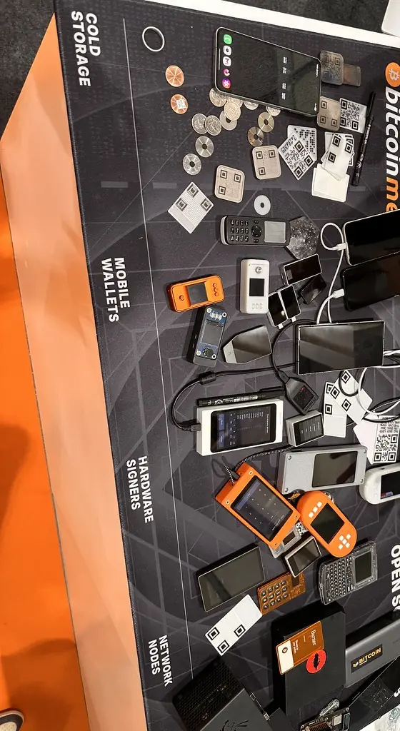 Open Source Hub table: cold storage, mobile wallets, hardware signers, nodes