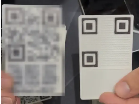 3D-printed SeedQR plates: filled (blurred) and blank, Bitcoin MENA 2026